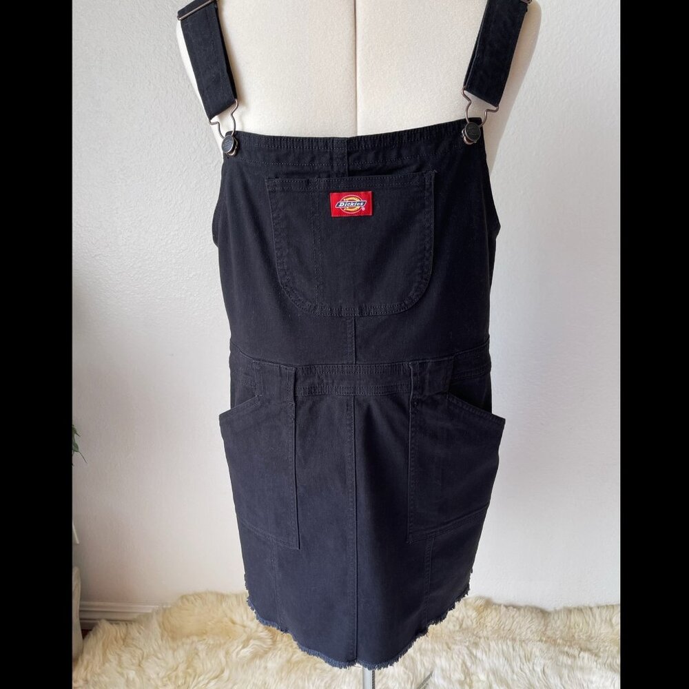 Dickies Bib Overall Denim Dress Black Size L